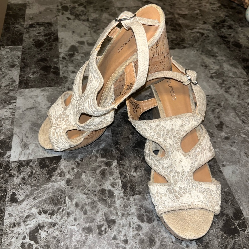 Crocheted Wedge Heel